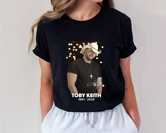 Discover Toby Keith 1961-2024 Tshirt, Gift for Fans
