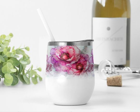 Discover Pink Flowers Tumbler