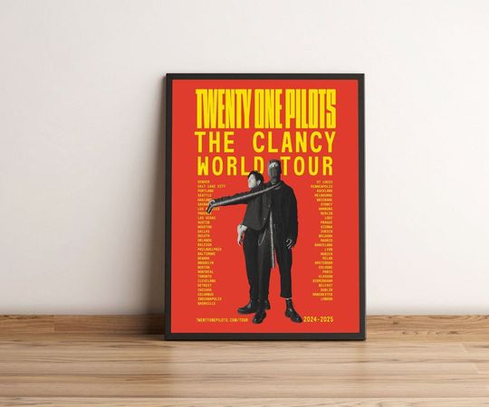 Discover Pilotss band The Clancy World Tour 2024 2025 Poster