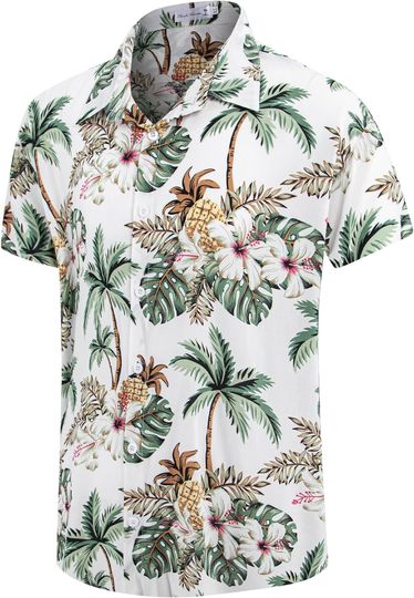 Discover Hibiscus Floral Beach Tropical Hawaiian Shirt