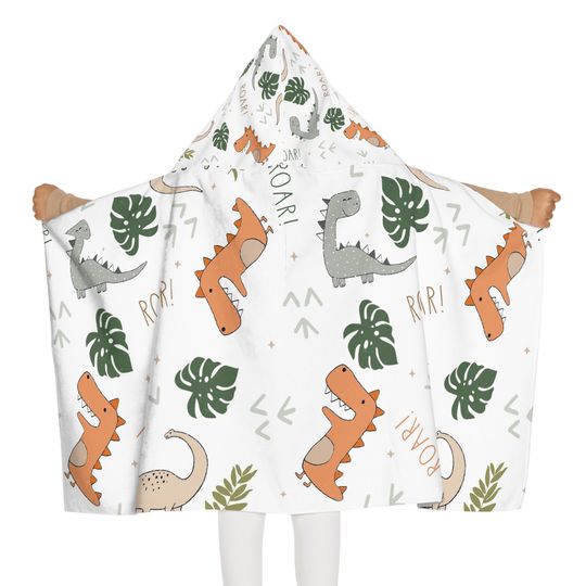 Discover Dino Youth Hooded Towel