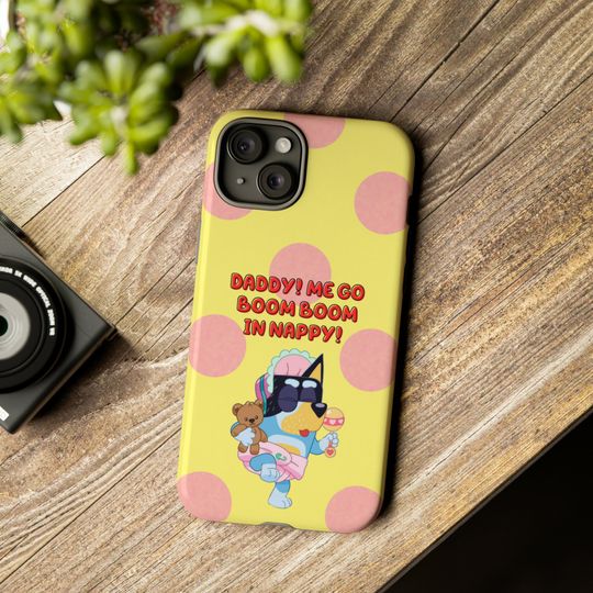 Discover Blue Dog Inspired Tough Phone Case - BlueyDad iPhone Case