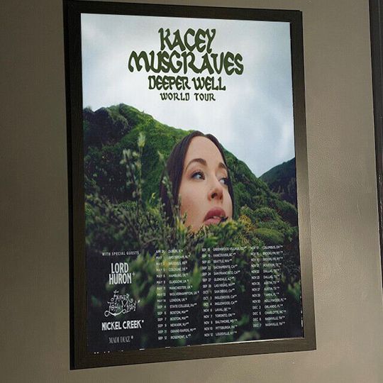 Discover 2024 Kacey Musgraves Deeper Well World Tour Poster Wall Decor
