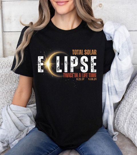 Discover Total Solar Eclipse 2024 Varsity, April 8 2024 Shirt