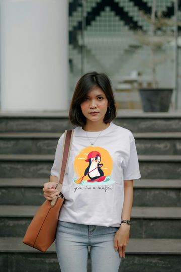 Discover Surfer Penguin Summer T-Shirt
