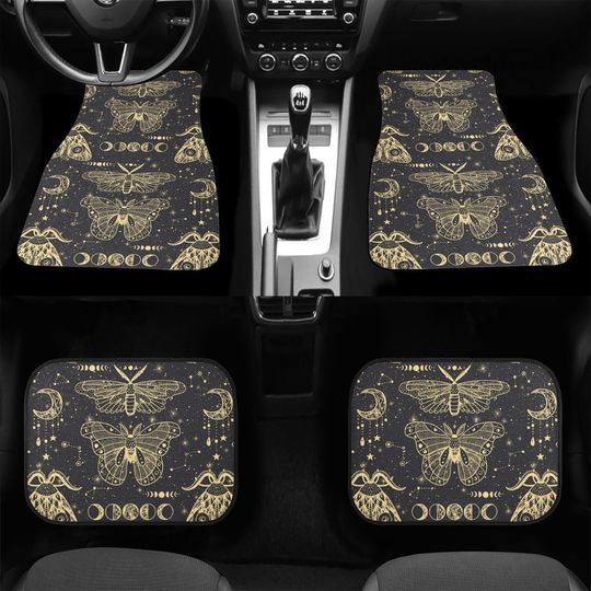 Discover Celestial Moths Car Mats