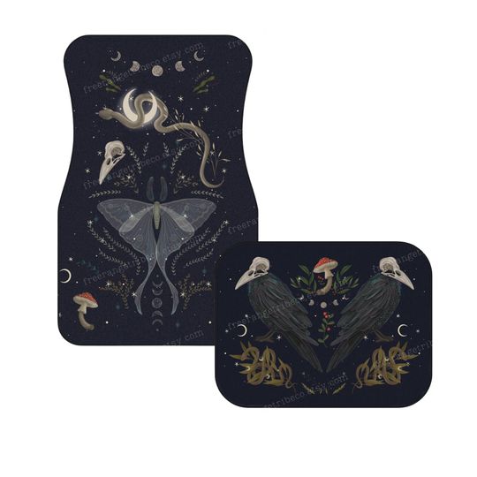 Discover Magical Night Moth Car Mats