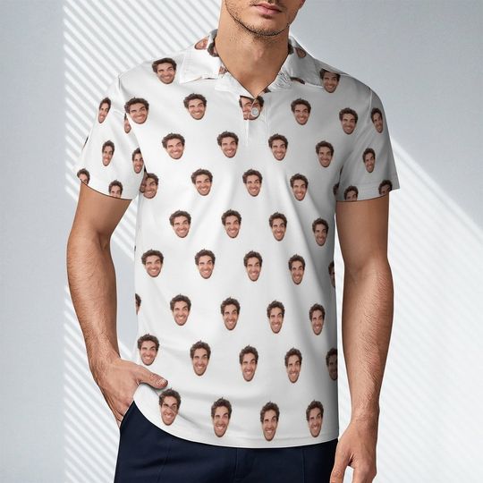 Discover Custom Polo Shirt for Men Personalized Short Sleeve Golf Shirt