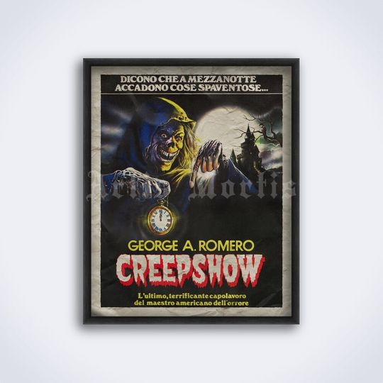Discover Creepshow  vintage 1982 cult horror movie poster, creepy skull