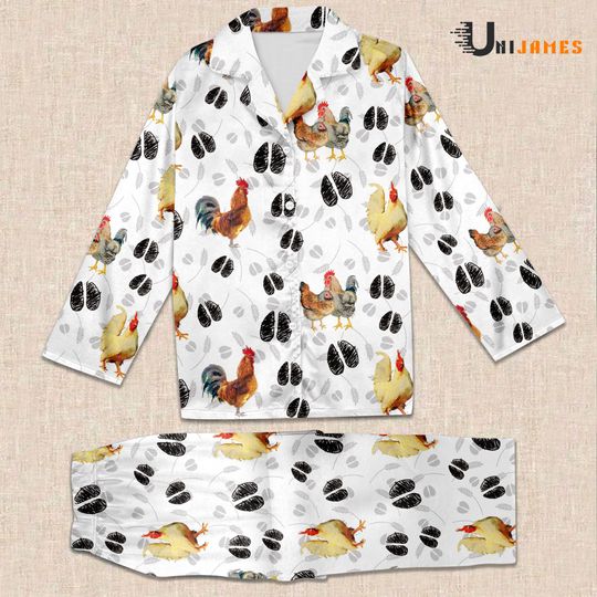 Discover Chicken Farming 3D Adult Pajamas Sets