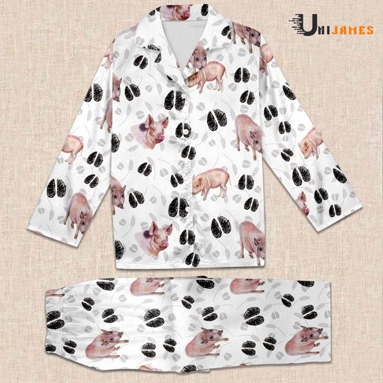 Discover Pig Farming 3D Adult Pajamas Sets