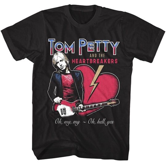 Discover Tom Petty & the Heartbreakers Men's T-Shirt Oh Hell Yes Guitarist Tees