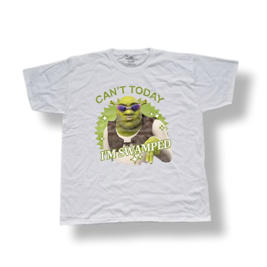 Discover Can't Today I'm Swamped Shrek T-Shirt, Funny Shrek Shirt
