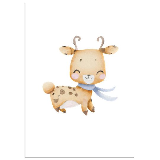 Discover Deer Premium Matte Vertical Poster