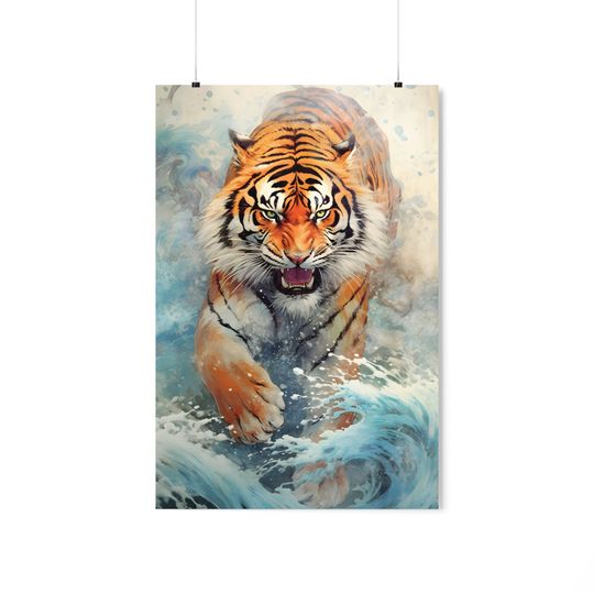 Discover Tiger Premium Matte Vertical Poster