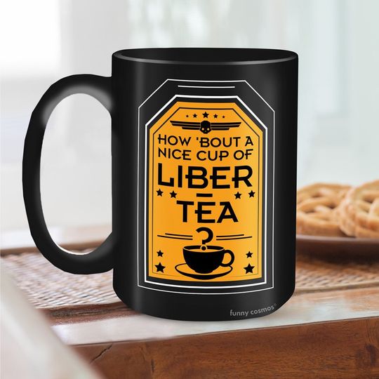 Discover Liber-Tea Helldivers 2 Mug, Morning Cup Of Liber-Tea, Helldivers Taste Democracy