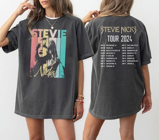 Discover 90s Stevie Nicks Concert Shirt  Stevie Nicks 2024 Tour Shirt