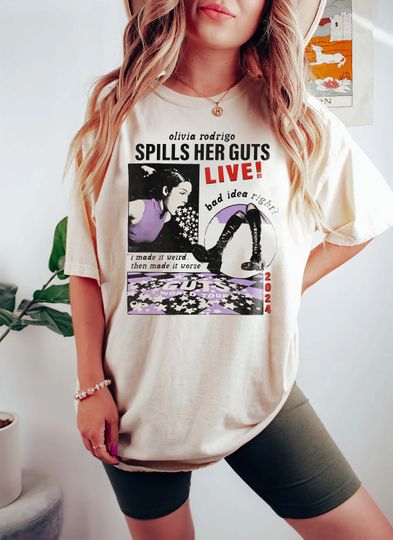 Discover Olivia Rodrigo Guts Tour 2024, The Guts World Tour 2024 Shirt