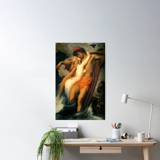 Discover The Fisherman and the Syren - Sir Frederick Leighton Poster