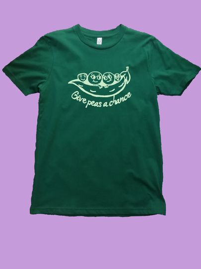 Discover Give Peas A Chance Funny Pun T-Shirt