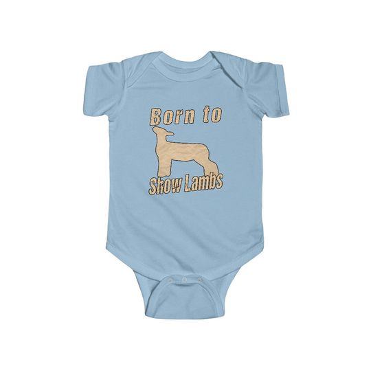 Discover Livestock Show Lambs Infant Fine Jersey Bodysuit