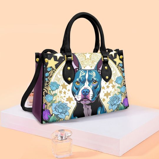 Discover Pitbull Leather Bag, Animal Lover Handbag