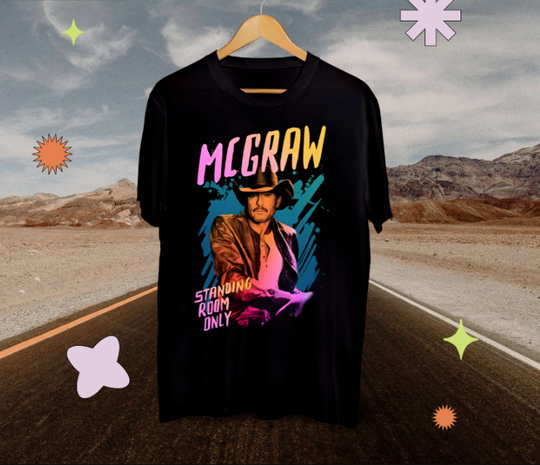 Discover Tim McGraw Standing Room Only Tour 2024 T-Shirt