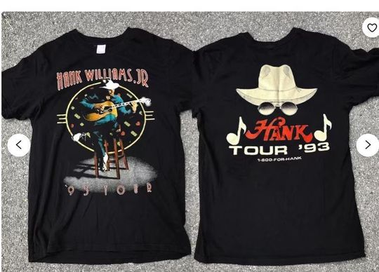 Discover Hank Williams Jr. 1993 Tour T-shirt