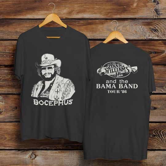 Discover Hank Williams Jr. Bocephus Tour T-Shirt Vintage Style Gift For Men Women