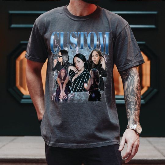Discover 90s Bootleg Shirt, Custom Bootleg Rap Tee, Custom Face Shirt