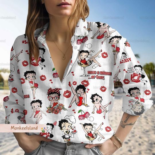 Discover Betty Boop Linen Blouse