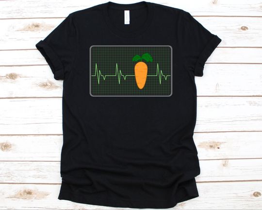 Discover Carrot Hearbeat Cool Carrot Design T-Shirt
