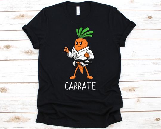 Discover Carrate Cute Carrot Karate Daucus Carota T-Shirt
