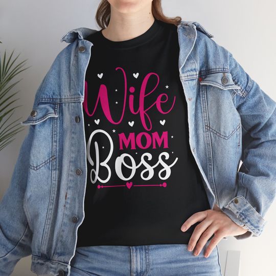 Discover Wife Mom Boss Mother's Day T-Shirt