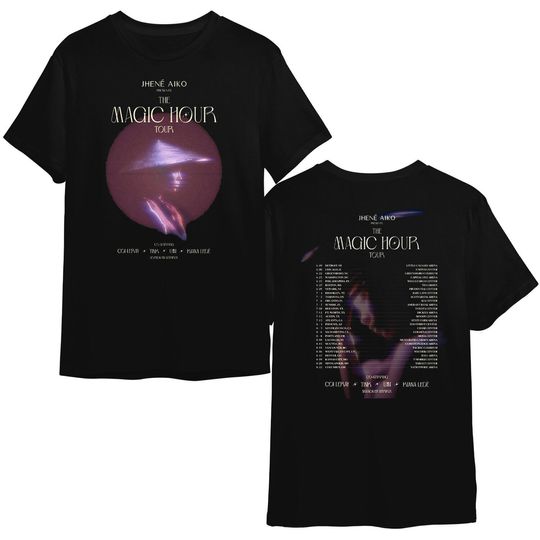 Discover Vintage Jhené Aiko 'The Magic Hour Tour' 2024 Double Sided Shirt
