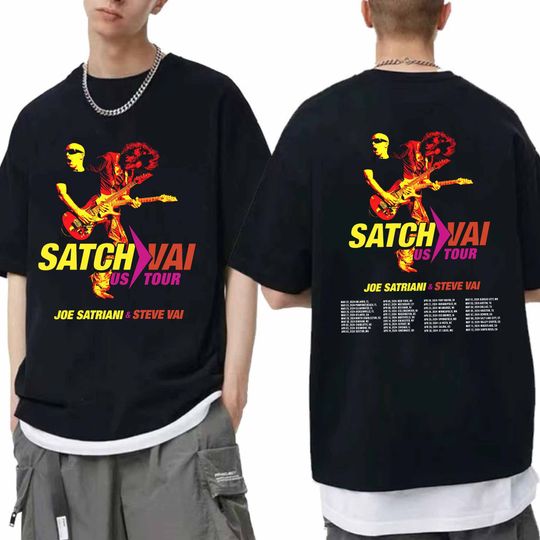 Discover Joe Satriani and Steve Vai Satchvai US Tour 2024 Shirt