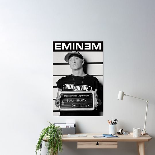 Discover Eminem Poster, Eminem Rapper Home Decor