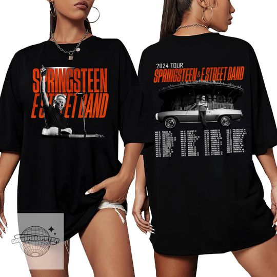 Discover Bruce Springsteen And E Street 2024 Tour Double-Sided Shirt