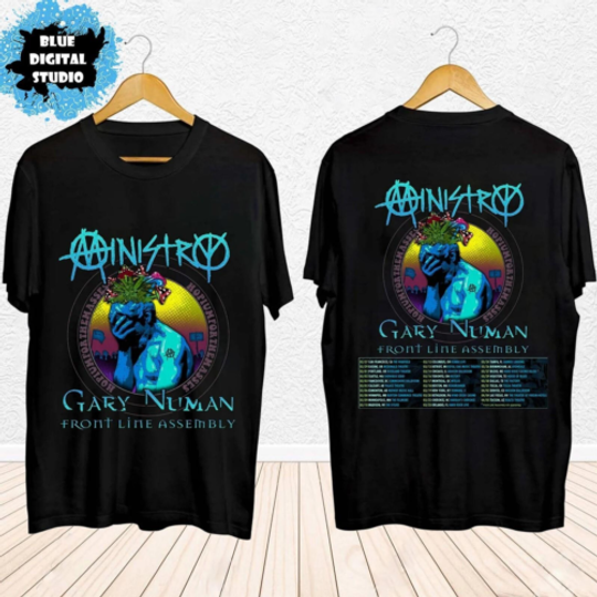 Discover Ministry Spring 2024 Tour with Gary Numan Music Tour T-Shirt
