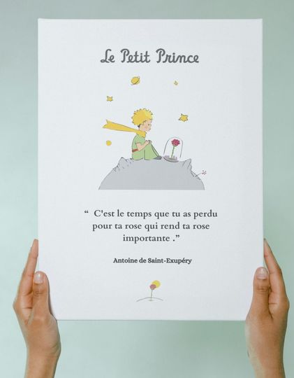 Discover Poster The Little Prince from the book by Antoine de Saint Exupry poster
