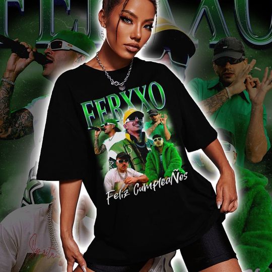 Discover Hiphop RnB Rapper Singer Graphic T-Shirt, Feid Ferxxo Vintage Shirt