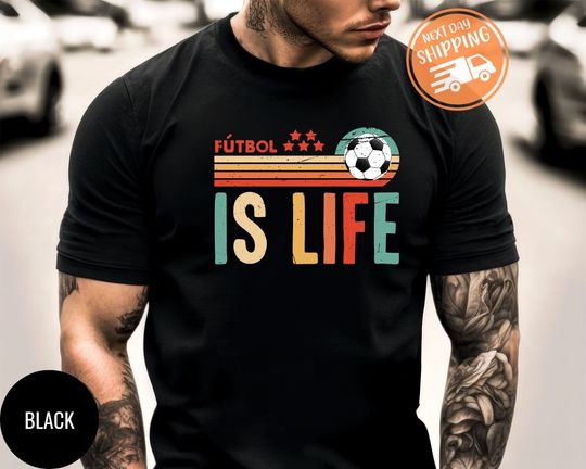 Discover Futbol Is Life Shirts For Women Or Men Soccer Funny Football Lover Vintage