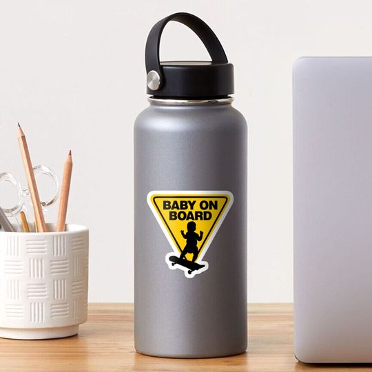 Discover Baby on (Skate) Board Sticker