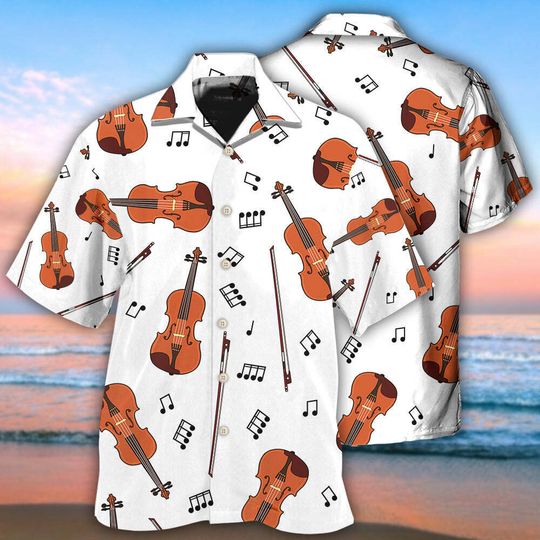 Discover Violin Basic Style music nout Hawaiian Shirt