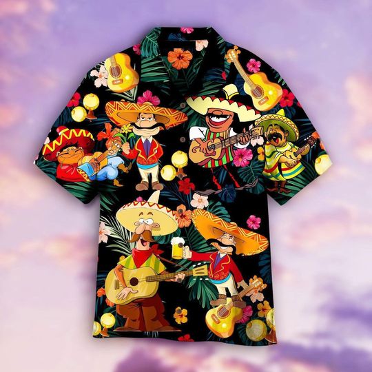Discover Funny Mexican Man Cinco De Mayo Hawaiian Shirt