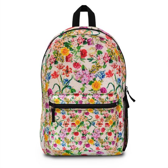 Discover Beautiful Flower Floral Botany Plants Pattern Backpack