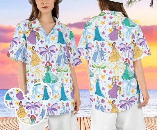 Discover All Princess Coquette Bows Hawaiian Shirt