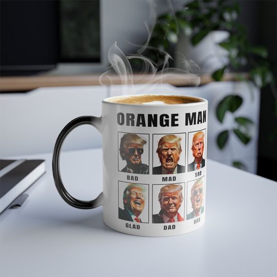 Discover Orange Man Bad - Color Morphing Mug