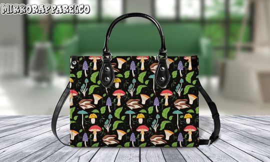 Discover Boho Mushroom Vintage Leather Bag