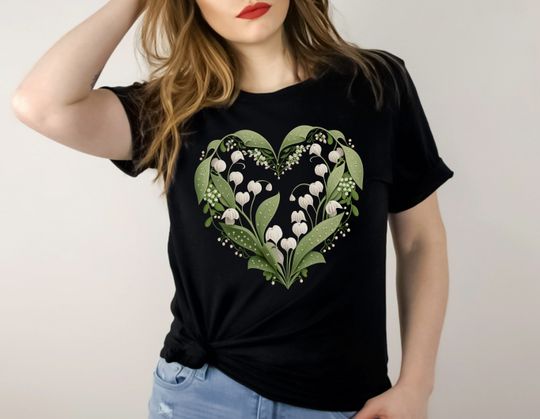 Discover Botanical Shirt - Lily of the Valley May Birth Flower